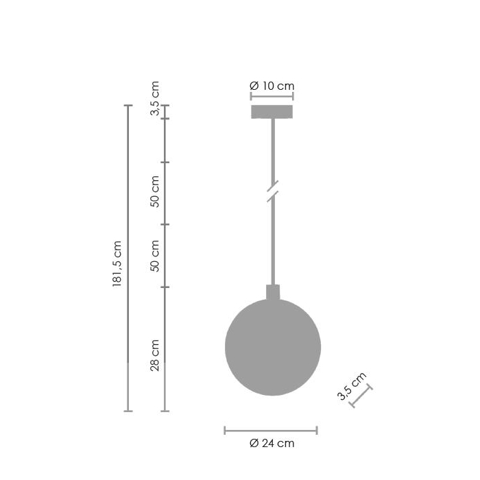 Step into Design Lampa Wisząca MARBLE 24 cm LED ST-8950-24