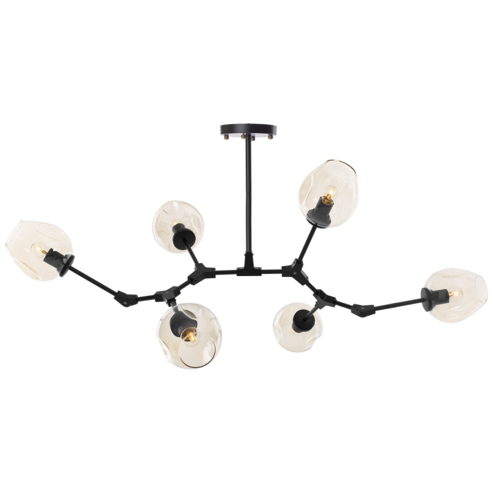Step into Design Lampa Wisząca MODERN ORCHID-6 złoto transparentna 130 cm ST-1232-6 GOLD transparent