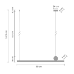 Step Into Design BOOGIE Lampa wisząca LED 88cm MD-7014-880