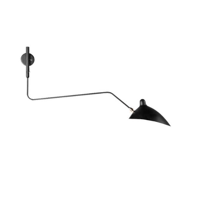 Step Into Design CRANE-1W Lampa ścienna czarna 99cm W8701