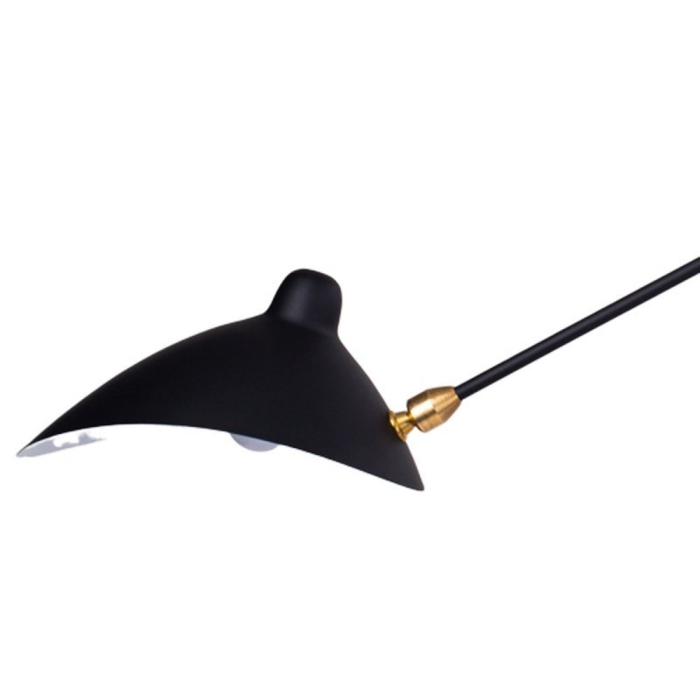 Step Into Design CRANE-1W Lampa ścienna czarna 99cm W8701