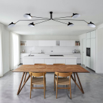 Step into Design Lampa Wisząca CRANE-6P czarna 280 cm P8706