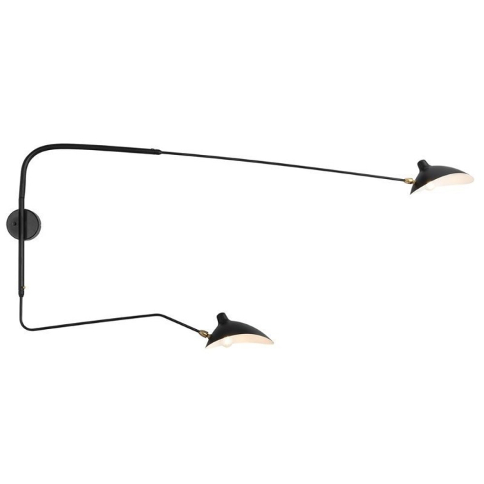 Step Into Design CRANE-2W Lampa ścienna czarna 175cm W8702