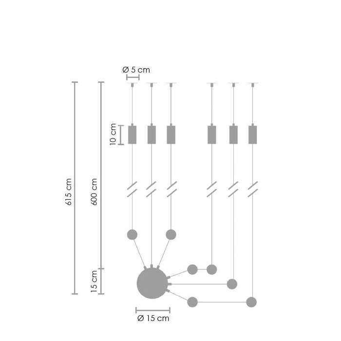 Step into Design Lampa ścienna LINEA-6 WALL czarna (XT012-6W)