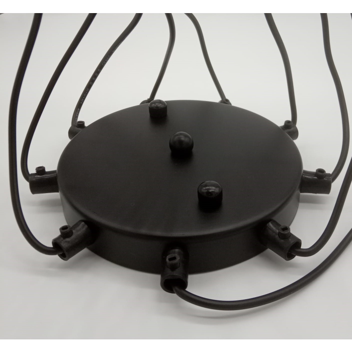 Step into Design Lampa wisząca LINEA-9 czarna (XT005-9P)