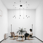 Step into Design Lampa wisząca LINEA-9 czarna (XT005-9P)