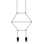 Step into Design Lampa wisząca LINEA-2 czarna 35cm (XT037-2P)