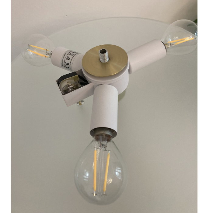 Step into Design Lampa stołowa ARTDECO biało - złota (MT8872 white)