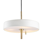 Step into Design Lampa Wisząca ARTDECO biało - złota 35 cm MP8872 white