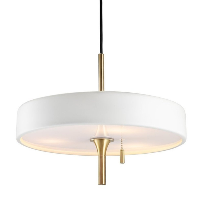 Step into Design Lampa Wisząca ARTDECO biało - złota 35 cm MP8872 white