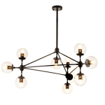 Step into Design Lampa wisząca ASTRIFERO-10 transparentno czarna 90cm (ST-9047-10 transparent)