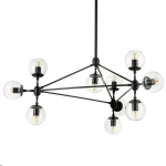 Step into Design Lampa wisząca ASTRIFERO-10 transparentno czarna 90cm (ST-9047-10 transparent)