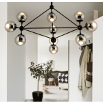 Step into Design Lampa wisząca ASTRIFERO-10 transparentno czarna 90cm (ST-9047-10 transparent)