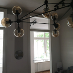 Step into Design Lampa wisząca ASTRIFERO-10 transparentno czarna 90cm (ST-9047-10 transparent)