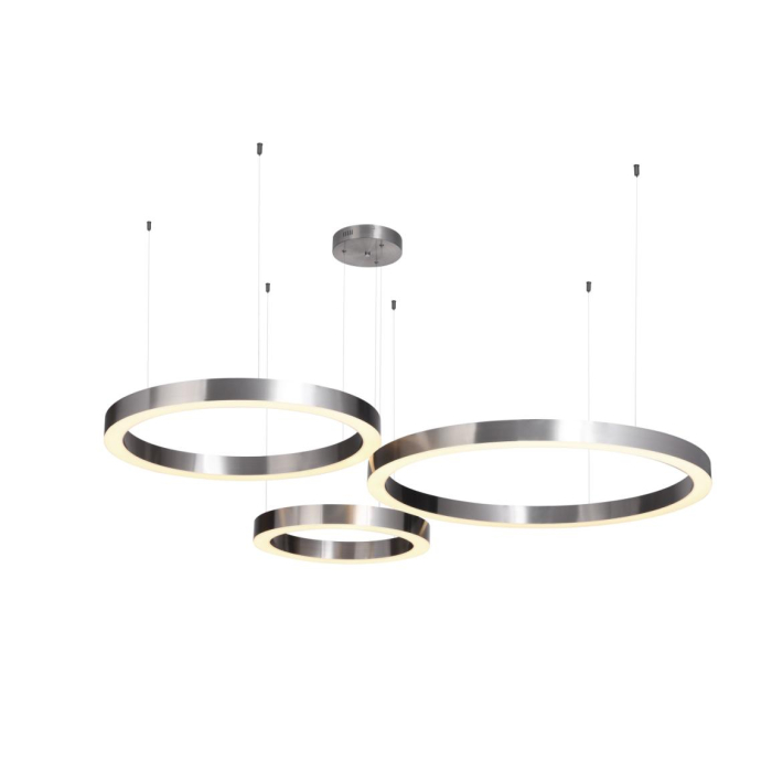 Step into Design Lampa wisząca CIRCLE 40+60+80 LED mosiądz na 1 podsufitce (ST-8848-40+60+80 brass)