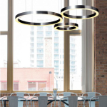 Step into Design Lampa wisząca CIRCLE 40+60+80 LED mosiądz na 1 podsufitce (ST-8848-40+60+80 brass)