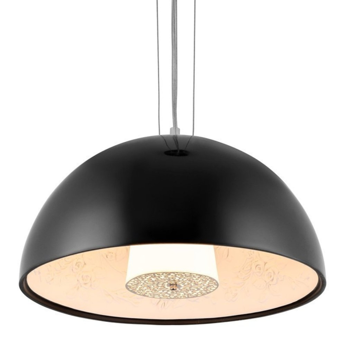 Step into Design Lampa wisząca FROZEN GARDEN czarna błyszcząca 40cm (ST-7049S black shiny)