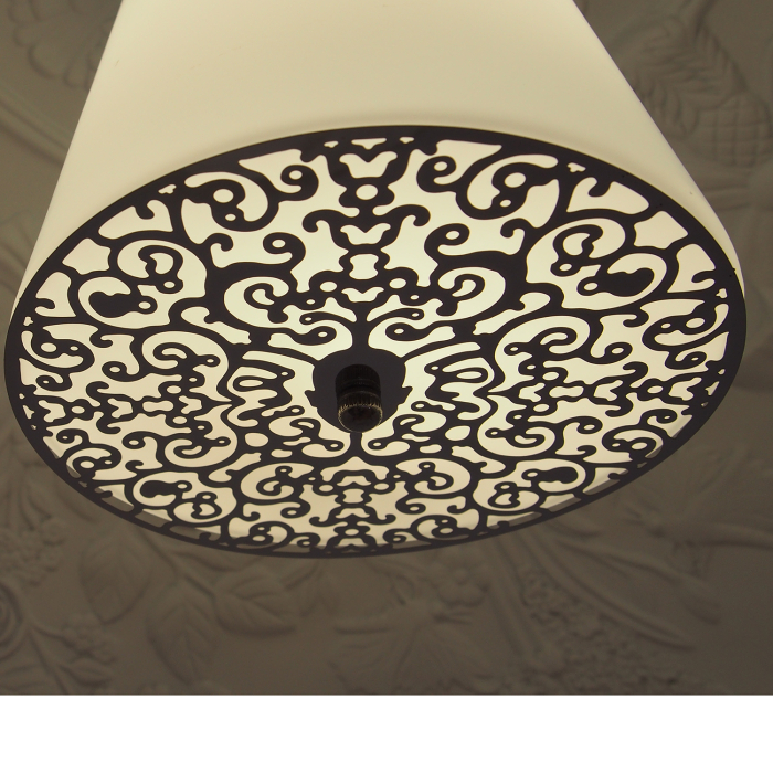 Step into Design Lampa wisząca FROZEN GARDEN czarna błyszcząca 40cm (ST-7049S black shiny)