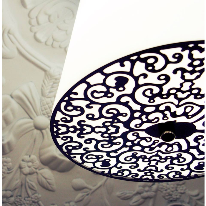 Step into Design Lampa wisząca FROZEN GARDEN czarna błyszcząca 40cm (ST-7049S black shiny)