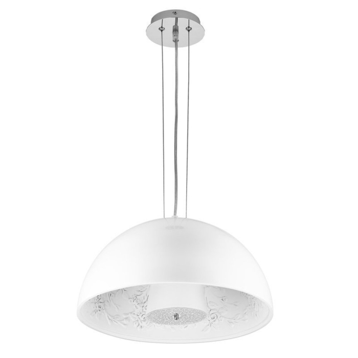Step into Design Lampa wisząca FROZEN GARDEN biała błyszcząca 40cm (ST-7049S white shinny)