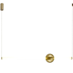 Step into Design Lampa wisząca O-LINE LED 93cm mosiądz (ST-1688L)