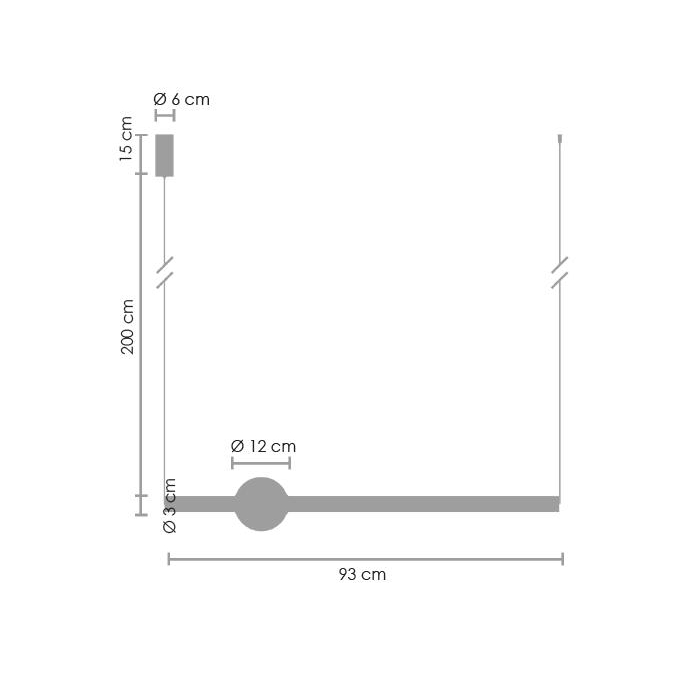 Step into Design Lampa wisząca O-LINE LED 93cm mosiądz (ST-1688L)