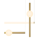 Step into Design Lampa wisząca O-LINE L-4 LED mosiądz (ST-1691L-4)