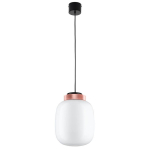 Step into Design Lampa wisząca BOOM LED biało miedziana 25cm  (9969P/A white)