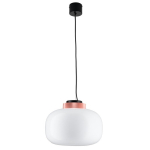 Step into Design Lampa wisząca BOOM LED biało miedziana 35cm (9969P/B white)