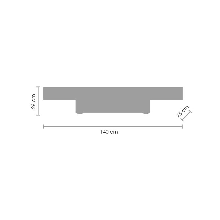Step into Design Ceiling lamp STREAM chrom 140*75cm
