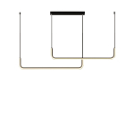 Step into Design Wisząca led lamp MINIMA-1 Czarny 120cm