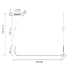 Step into Design Wisząca led lamp MINIMA-1 Czarny 120cm