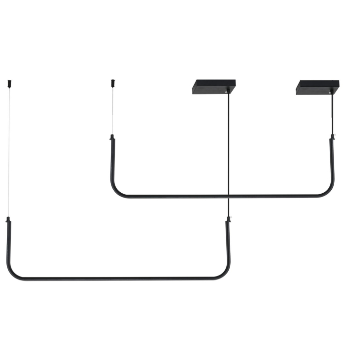 Step into Design Wisząca Lampa LED MINIMA-2 Czarny 80cm