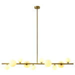 Step into Design Wisząca MILKY DROP Złoty 120cm