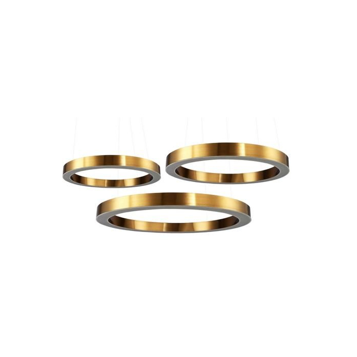 Step into Design Lampa LED CIRCLE 60+80+100cm Mosiądz
