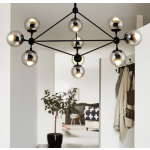 Step into Design Lampa wisząca ASTRIFERO-10 bursztynowo czarna 90cm (ST-9047-10 amber)