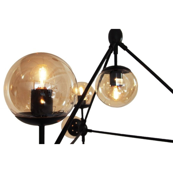 Step into Design Lampa wisząca ASTRIFERO-10 bursztynowo czarna 90cm (ST-9047-10 amber)