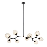 Step into Design Lampa Wisząca MODERN ORCHID-9 transparentno czarna 150 cm ST-1232-9 TRANSPARENT
