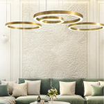 Step into Design Wisząca CIRCLE 120cm LED Szczotkowany Nikiel