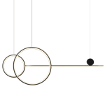 Step into Design Lampa LED Wisząca NEW AGE Czarny 120cm