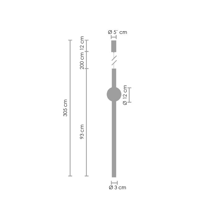 Step into Design Wisząca O-LINE LED 93cm Mosiądz