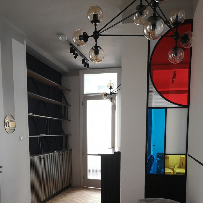Step into Design Lampa wisząca ASTRIFERO-15 transparentno czarna 110cm (ST-9047-15 transparent)