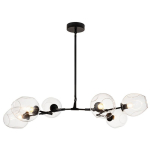 Step into Design Lampa wisząca MODERN ORCHID-6 transparentno czarna 130cm (ST-1232-6 TRANSPARENT)