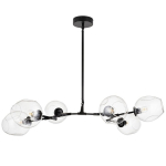 Step into Design Lampa wisząca MODERN ORCHID-6 transparentno czarna 130cm (ST-1232-6 TRANSPARENT)