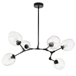 Step into Design Lampa wisząca MODERN ORCHID-6 transparentno czarna 130cm (ST-1232-6 TRANSPARENT)