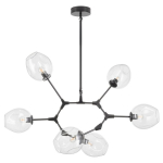 Step into Design Lampa wisząca MODERN ORCHID-6 transparentno czarna 130cm (ST-1232-6 TRANSPARENT)