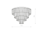 Nowodvorski CRISTAL L Sufitowa Plafon Max moc 60W E14  Transparentny 7631