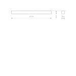 Nowodvorski SOFT CEILING LED 120X6 Sufitowa Plafon Max moc 22W LED TUBE T8  Grafitowy 7524