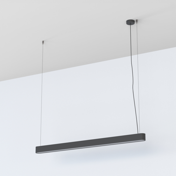 Nowodvorski SOFT LED  120X6 Sufitowa Wisząca Max moc 22W LED TUBE T8  Grafitowy 7525