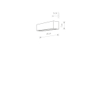 Nowodvorski STRAIGHT WALL XS Ścienna Kinkiet Max moc 40W E14  Czarny 7601